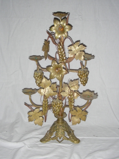 Paire 3 de chandeliers d'église