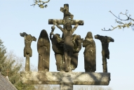 Calvaire de l'église paroissiale (Locmaria-Berrien fusionnée en Poullaouen en 2019)