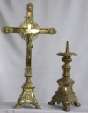 Garniture d'autel 1 : croix d'autel et 6 chandeliers d'autel