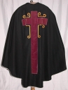 Ornement noir 1 : chasuble, étole