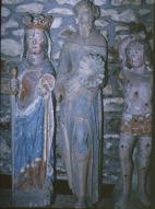 Statue (petite nature, d'applique) : sainte Catherine d'Alexandrie, chapelle Saint-Corentin (Carnoët)