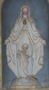 Statue : Vierge à l'Enfant, dite Notre-Dame du Sacré Coeur, Chaumeray (Guipry fusionnée en Guipry-Messac en 2016)