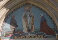 Tympan : saint Melaine