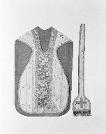 Ornement : chasuble, étole, basilique Notre-Dame-du-Roncier (Josselin)