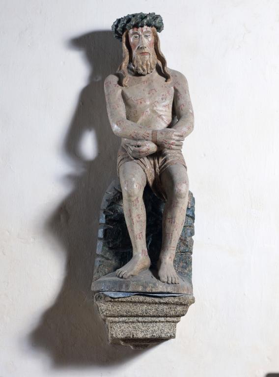 Statue : Christ aux outrages, Eglise Notre-Dame (Bodilis)