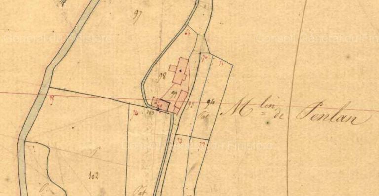 Moulin à papier, Penlan Huella (Plourin-Lès-Morlaix)