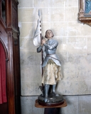 Statue (grandeur nature) : sainte Jeanne d'Arc