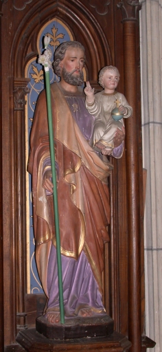 Statue : Saint Joseph et l'Enfant Jésus