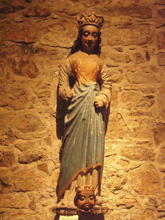 Statue : sainte Catherine d'Alexandrie, église paroissiale Saint-Jacques (Perros-Guirec)