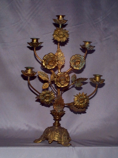 Ensemble 6 de 2 chandeliers d'autel