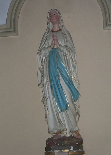Statue : Vierge, dite Notre-Dame de Lourdes