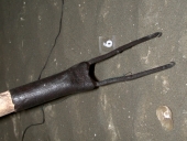 Outil de pêche : harpon, foëne à deux dents