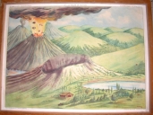 Série de 12 estampes pour illustrer une leçon de géographie