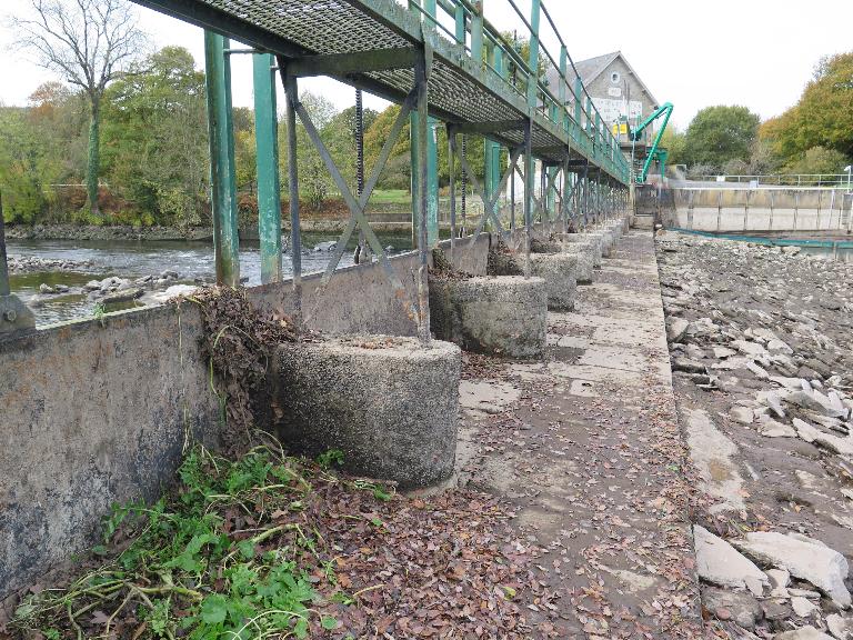 Semelle du déversoir de Talhouët 