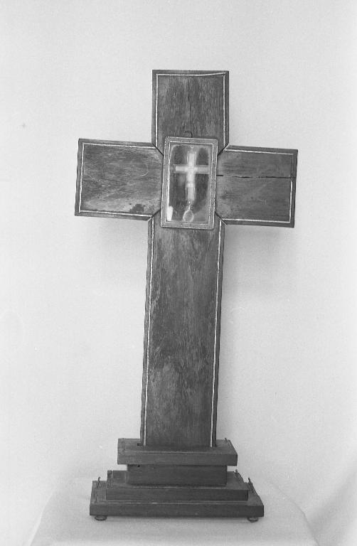 Croix-reliquaire, église Saint-Étienne (Saint-Abraham)