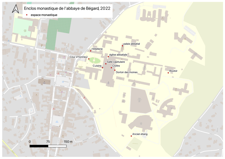 Abbaye, devenue Hôpital de Bon-Secours, 1 rue du Bon-Sauveur (Bégard)