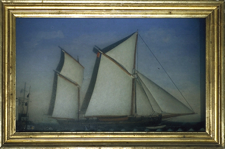 Maquette ex-voto de dundee (?) dit JOSEPH ET MARIE (diorama)