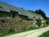 Alignement de maisons, la Cousinais (Maure-de-Bretagne fusionnée en Val d'Anast en 2017)