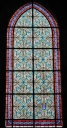 Ensemble des 3 verrières décoratives des baies 8, 11 et 14