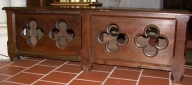 Ensemble de 4 bancs de choeur