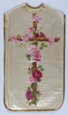Ornement blanc 3 : chasuble, bourse de corporal, étole, voile de calice