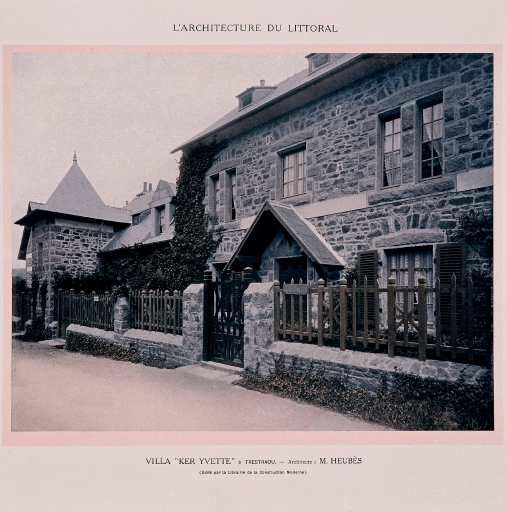 Maison de villégiature jumelée dite Ker Yvette, 46 rue de Rohellou, Trestraou (Perros-Guirec)