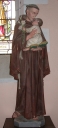 Statue sur socle : Saint Antoine et l'Enfant