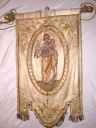 Bannière de procession : Saint Joseph et l'Enfant, Immaculée Conception