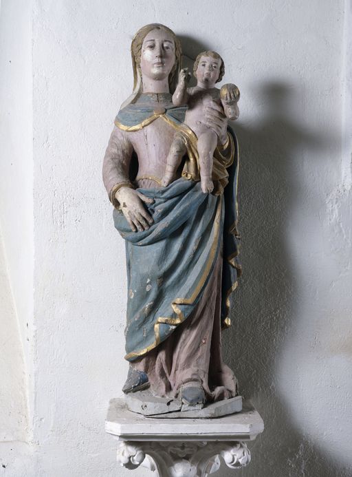 Statue : Vierge à l'Enfant, église Saint-Malo (Monterrein fusionnée en Ploërmel en 2019)