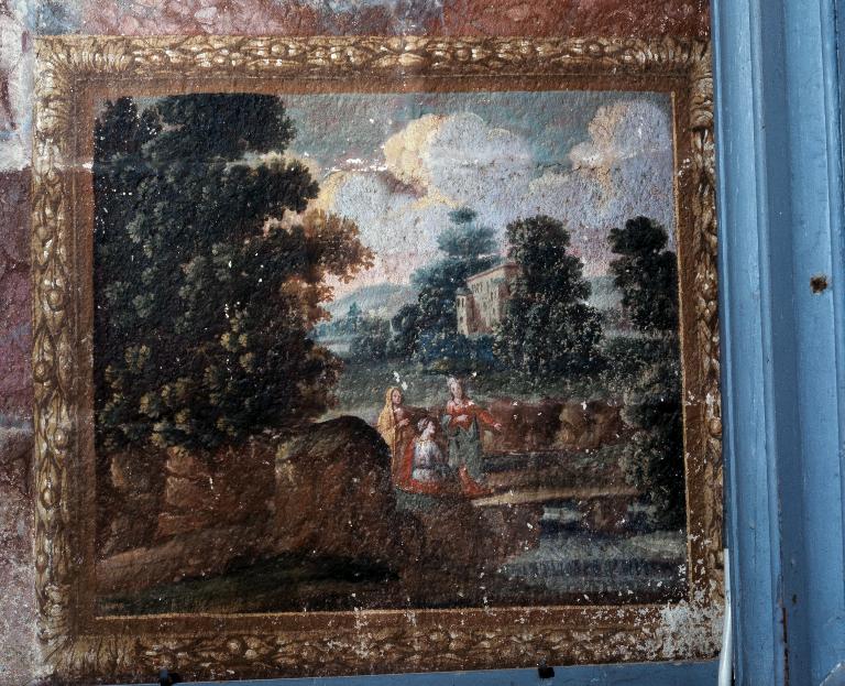 Ensemble de trois peintures monumentales : Paysages, Maillé (Plounévez-Lochrist)