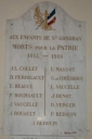 Tableau commémoratif des morts de la guerre 1914-1918