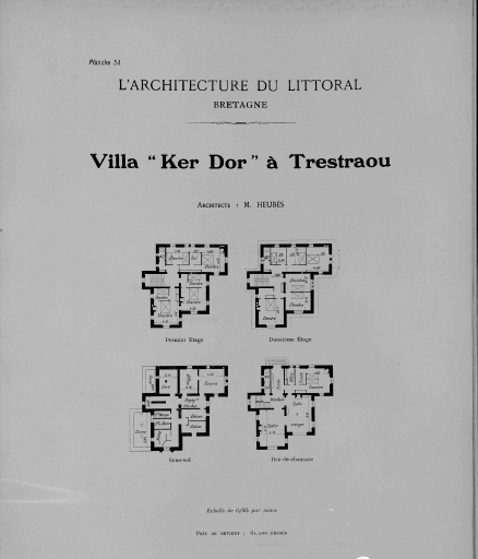 Maison de villégiature dite Ker Dor, 34 rue du Maréchal-Foch, Trestraou (Perros-Guirec)