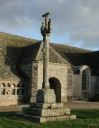 Croix de cimetière (croix de placître), bourg (Ploulec'h)