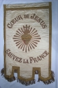 Bannière de procession : Coeur de Jésus