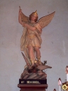Statue, socle (petite nature) : saint Michel