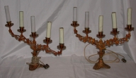 Série de 8 chandeliers d'église
