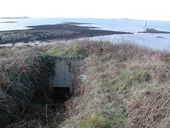 Poste d'observation dit Tobrouk (n° 1), à l'extérieur du fort au nord-ouest, Ile Cézon (Landéda)