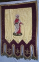 Bannière de procession paroissiale : saint Pierre, Education de la Vierge
