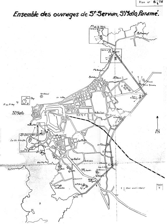 Fort de la Cité puis ensemble fortifié dit "Stützpunkt Zitadelle Ra 230", actuellement "Mémorial 39/45", Saint-Servan (Saint-Malo)