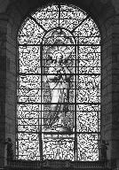 Verrière de la maîtresse-vitre : Immaculée Conception, église de la Nativité de la Vierge (Les Fougerêts)