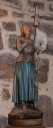Statue sur culot : sainte Jeanne d'Arc