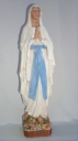 Ensemble de 5 statuettes : Vierge, dite Notre-Dame de Lourdes, Sacré Cœur, sainte Thérèse de l'Enfant-Jésus