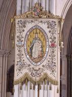 Bannière vœu de 1871, basilique Notre-Dame-d'Espérance (Saint-Brieuc)