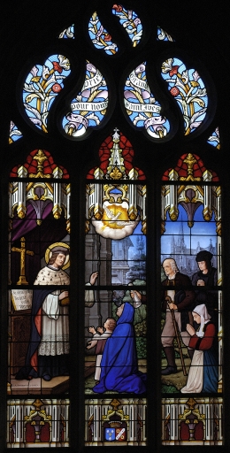 Ensemble de 2 verrières figurées