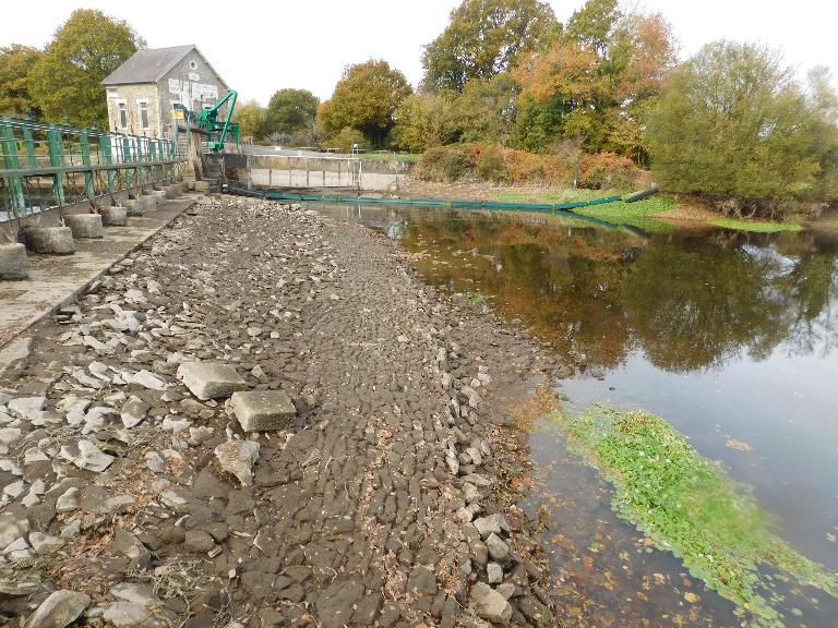 Radier du déversoir de Talhouët