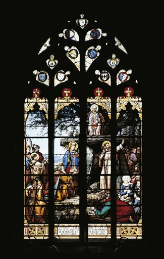 Ensemble de six verrières