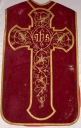 Ornement rouge : chasuble, étole