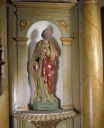 Ensemble de 2 statues : saint Pierre ; saint Jacques