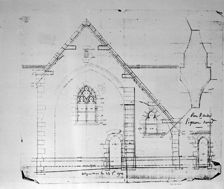 Église paroissiale Saint-André (Le Roc-Saint-André fusionnée en Val d'Oust en 2016)