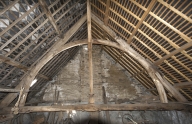 Charpente du manoir de L'Angle (Antrain fusionnée en Val-Couesnon en 2019)